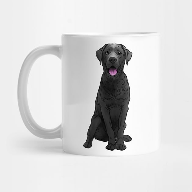 Black Labrador Retriever Dog Black Lab by whyitsme